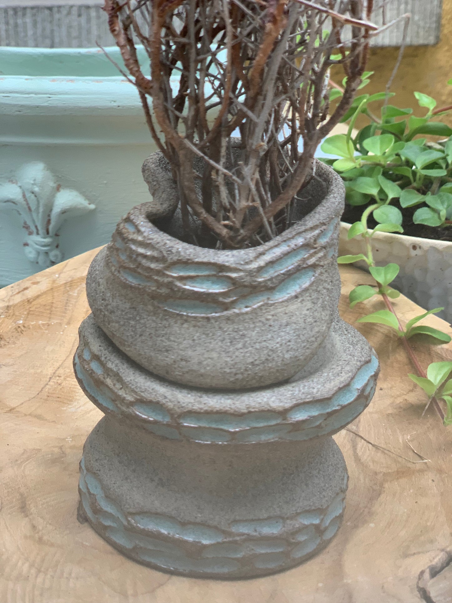 Steinzeug Vase