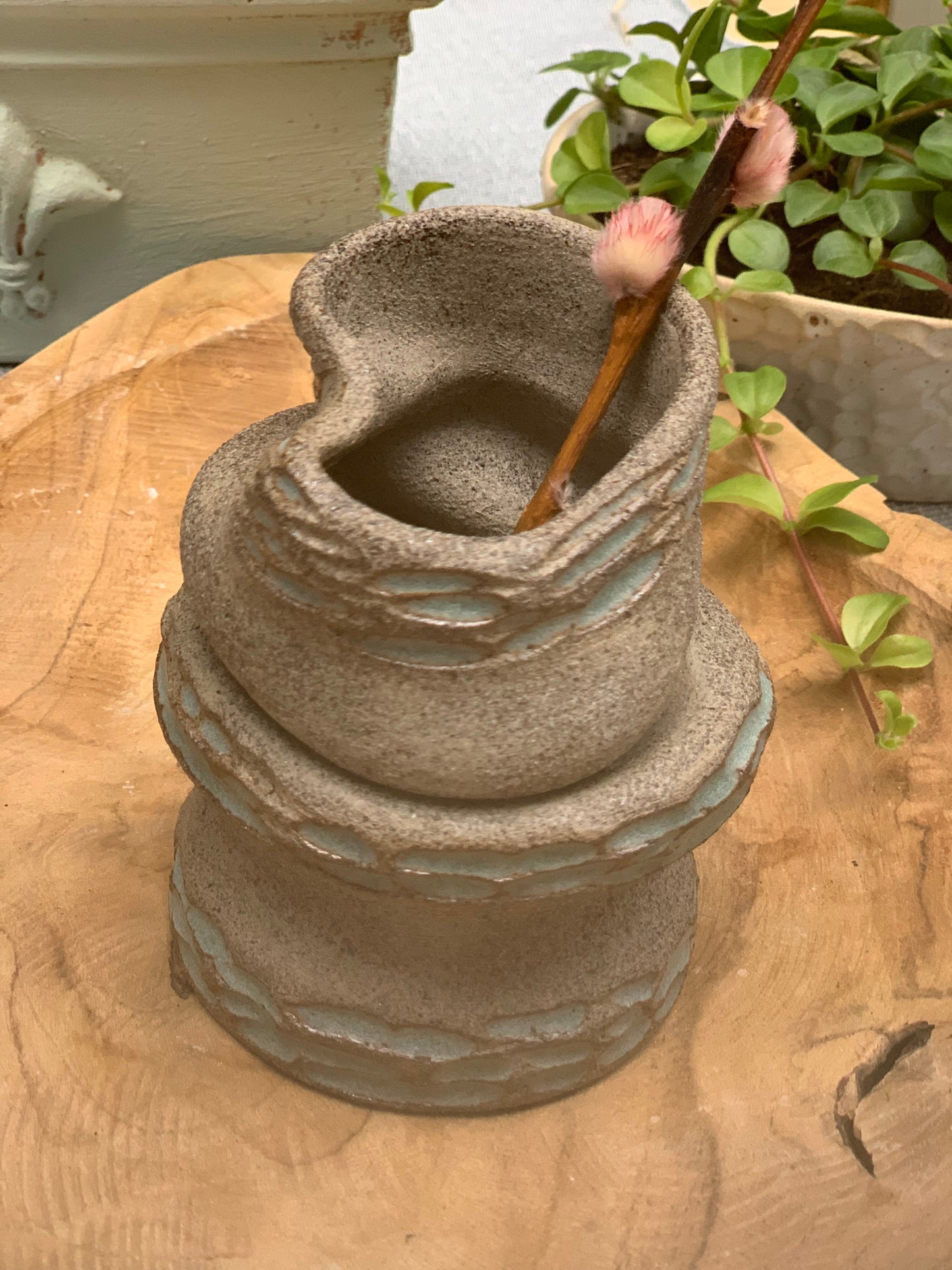 Steinzeug Vase
